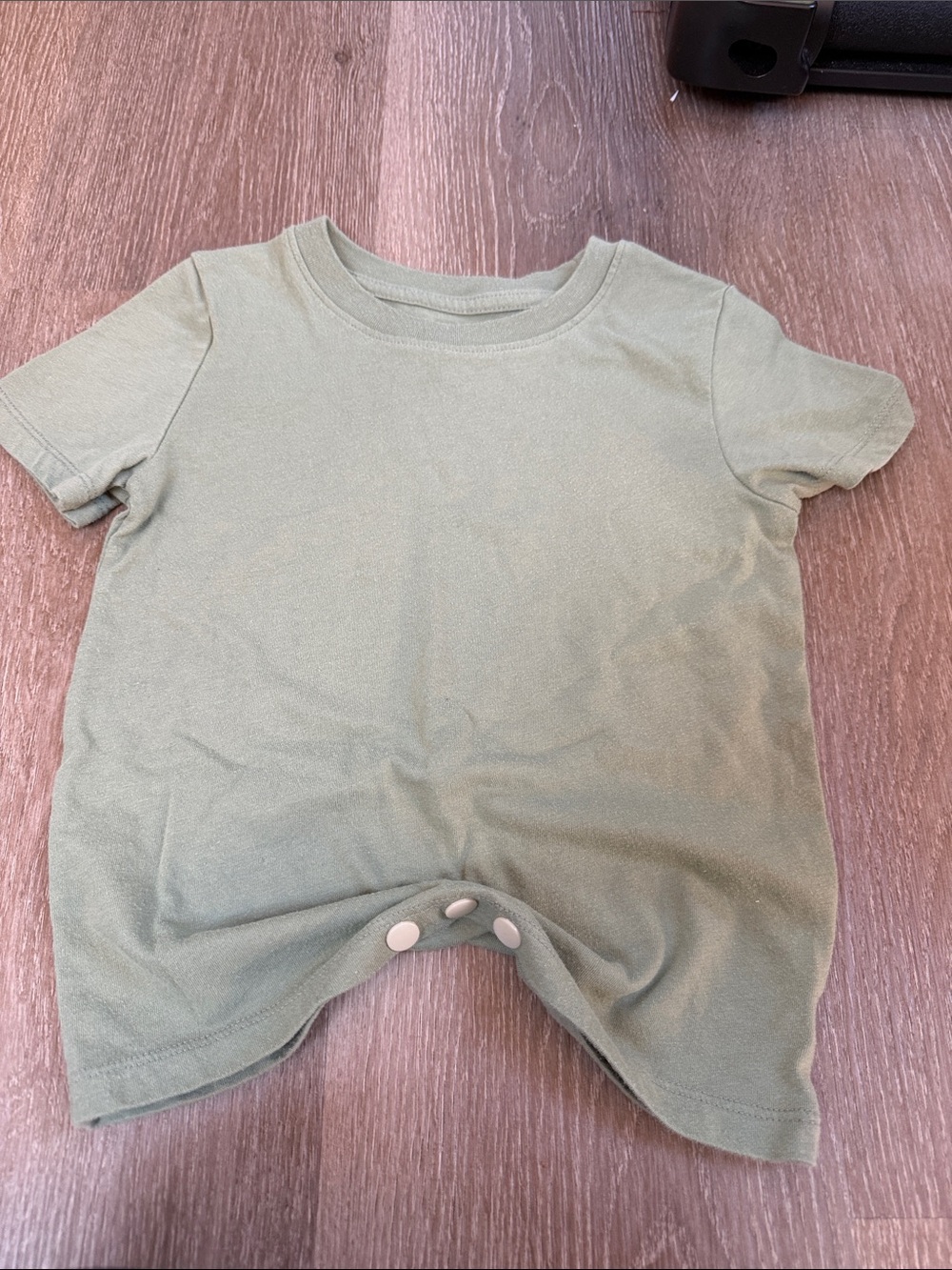Cat & Jack Sage Green Short Sleeve Baby One-Piece